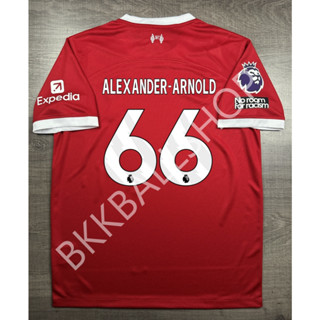 เสื้อฟุตบอล ลิเวอร์พูล Home เหย้า 2023/24 66 ALEXANDER-ARNOLD และอาร์มพรีเมียร์ลีค No Room