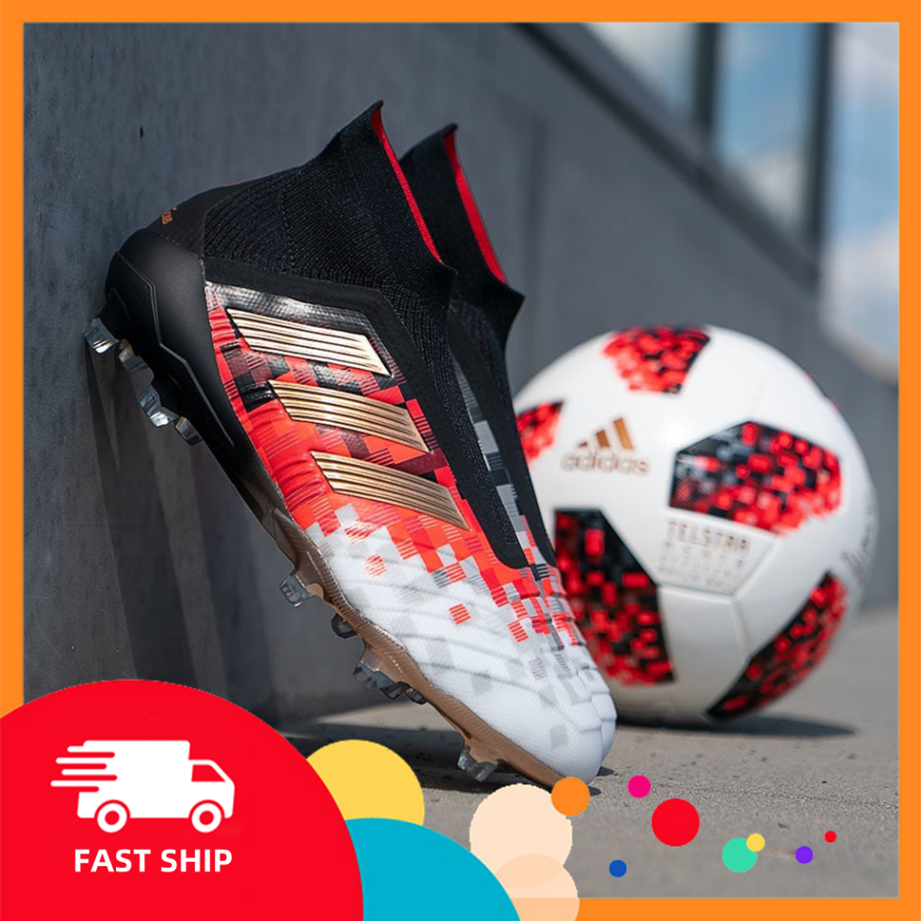 【COD】ส่งจากกรุงเทพ Adidas_Predator 18+x Pogba FG งเท้าฟุตบอล ผู้ใหญ่ เด็ก รองเท้าสตั๊ด คุณภาพสูง รองเท้าฟุตบอลอาชีพ