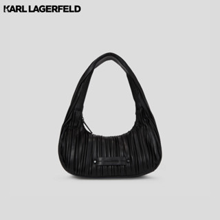 KARL LAGERFELD - K/KUSHION MEDIUM HOBO BAG 235W3047 กระเป๋าสะพาย Black