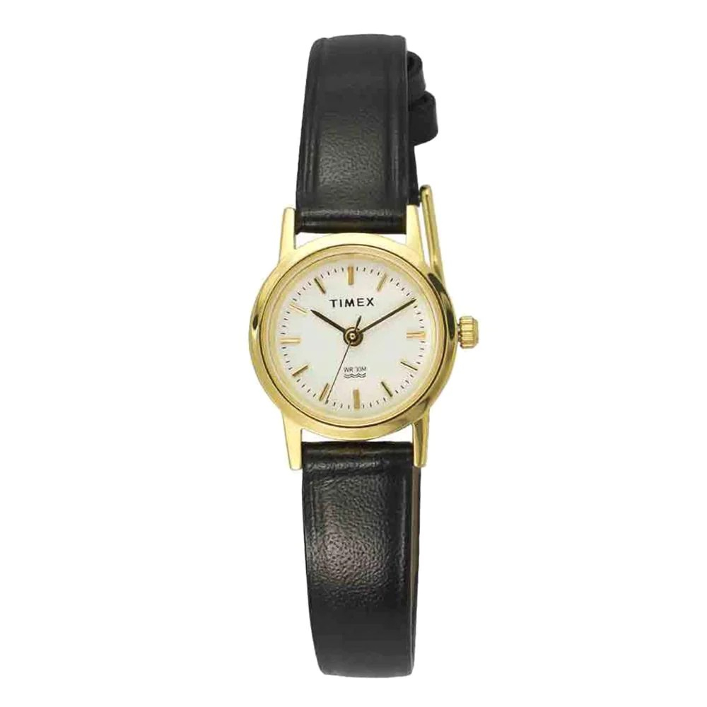 TIMEX TW00B300E นาฬิกาข้อมือผู้หญิง สายหนัง หน้าปัด 22 มม.