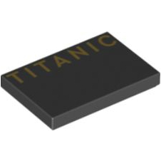 Lego part (ชิ้นส่วนเลโก้) No.26603 Tile 2 x 3 (screen part / sticker)