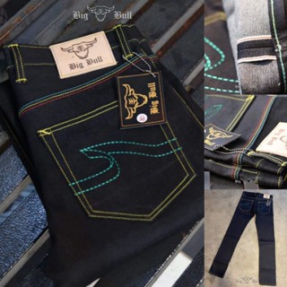 BIGBULL DENIM  GREEN BULL RASTAFARI 14oz โปรแถมฟรีกระเป๋ายีนส์