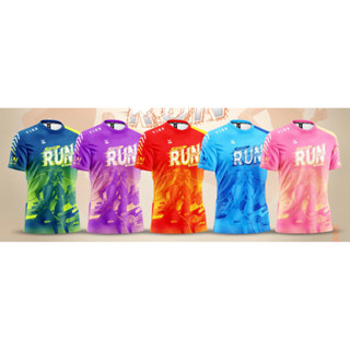 เสื้อกีฬาพิมพ์ลาย The RUN เริ่มต้น 99 บาท มีไชส์ m-2xl