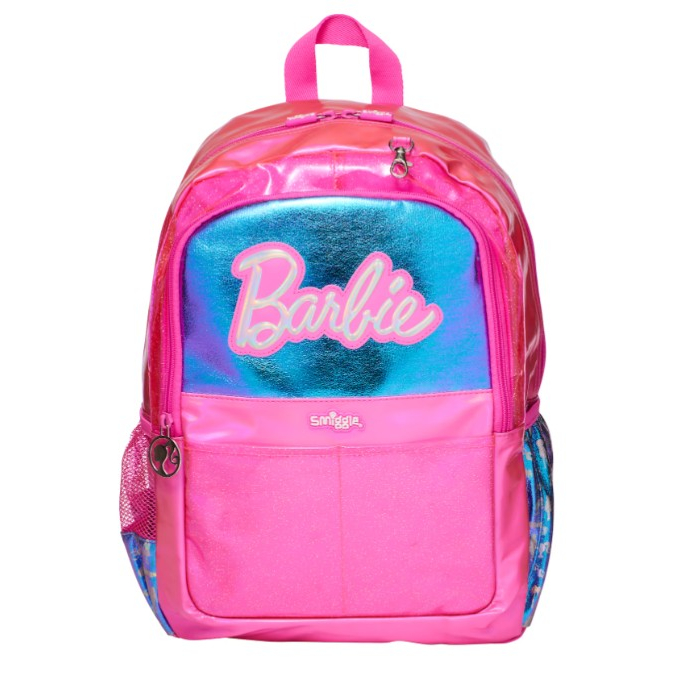 🎒Smiggle Backpacks กระเป๋าเป้ 🎒สมิกเกอร์ ขนาด 16 นิ้ว ลาย Barbie pink พร้อมส่งในไทย 🛻