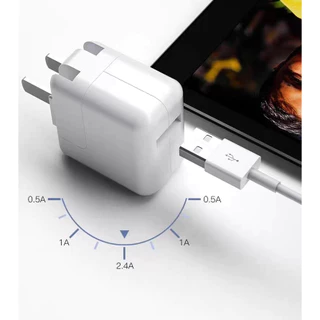 ชุดชาร์จ 12w 2.4a หัวชาร์จ 12w + สายชาร์จ 8ic สำหรับ i5 6 7 8 x 11 12 13 14pro max phone/pad/pod รับประกัน 1 ปี