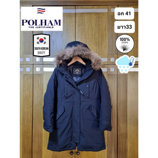 เสื้อกันหนาวขนเป็ด Parka แบรนด์ Polham จากเกาหลี มือ2ของแท้