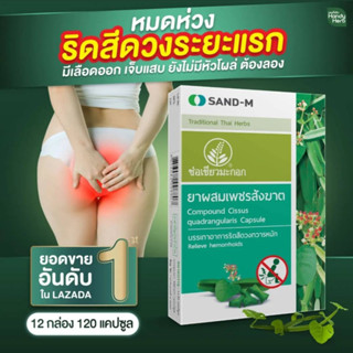 Handyherb (ช่อเขียวมะกอก) เพชรสังฆาต สมุนไพรช่วยเรื่องริดสีดวง ริดสีดวง ยุบ ผ่อ