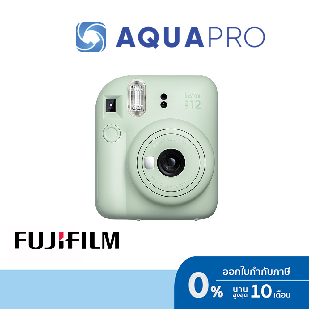 FujiFilm INSTAX MINI 12 MINT GREEN Instax Camera ประกันศูนย์ไทย By Aquapro