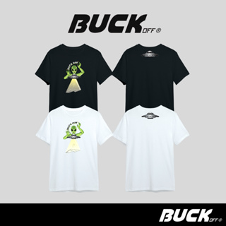 BUCKOFF : เสื้อยืดโอเวอร์ไซส์ สกรีนลาย OVERSIZED T-SHIRT ทรงหลวม Cotton 100% สัมผัสนุ่ม สวมใส่สบาย รุ่น TP12