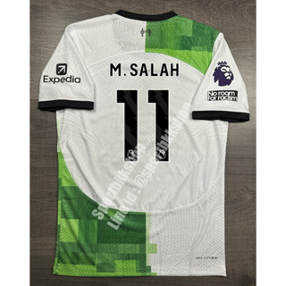 [Player] - เสื้อฟุตบอล Away ลิเวอร์พูล เยือน 2023/24 เกรดนักเตะ อาร์ม EPL เบอร์ชื่อ 11 M.SALAH