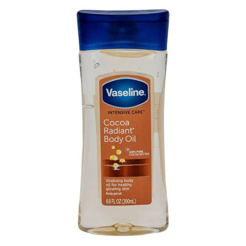 Vaseline Cocoa Radiant Body Oil 200 ml. ของแท้