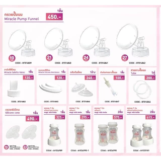 กรวยปั๊มนม Brusta (Miracle Pump Funnel) อุปกรณ์ อะไหล่ Brusta กรวยถือปั๊ม ใช่ได้ทั้งรุ่น x prime , 2pp , go