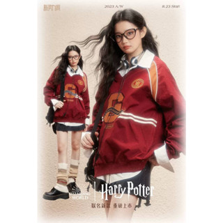 Kyouko x Harry Potter เสื้อสเวตเตอร์คอวี ทรงหลวม แฮร์รี่พอตเตอร์ ลิขสิทธิ์แท้