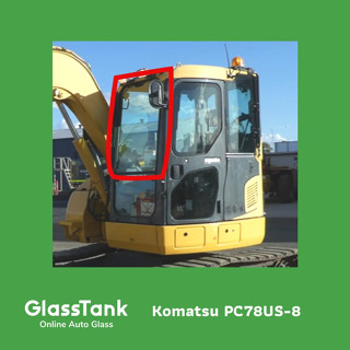 กระจกหน้า โคมัตสุ Komatsu PC78US-8 กระจกแม็คโคร