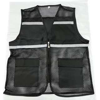 F05 X-Box，Reflective Vest เสื้อกั๊กสะท้อนแสง,ความปลอดภัยเสื้อกั๊กสะท้อนแสงเห็นได้ชัด ชุดปั่นจักรยาน เสื้อจราจร กั๊กจราจร