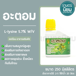 อะตอม (L-lysine 5.7% W/V) 250 มิลลิลิตร