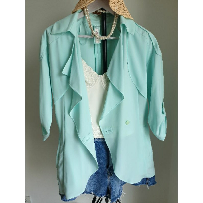 🧊 เสื้อสูท 🧊 เขียวมิ๊นท์ MORGAN