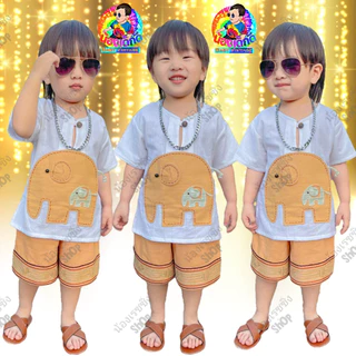 ชุดผ้าฝ้ายเด็ก ชุดพื้นเมืองเด็ก น่ารักแบบเด็กเหนือ ผลิตจากผ้าฝ้ายคุณภาพดี สวมใส่สบาย ไม่ร้อน สวมใส่ได้ตั้งแต่น้ำหนัก 6 -