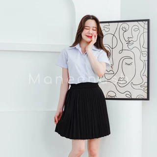 กระโปรงพลีท ยาว 18", 20" Free Size(เอว23-30) / XL(เอว30-42) กระโปรงนักศึกษา