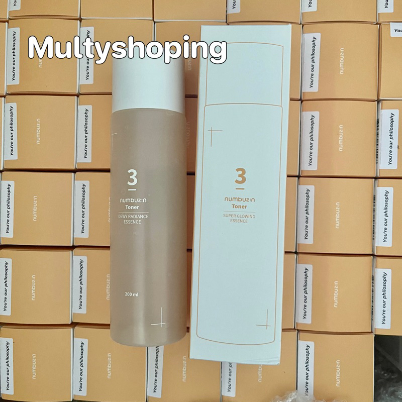Numbuzin Toner NO3 พร้อมส่ง น้ำตบลดสิวผิวโกลด์