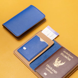 สลักชื่อฟรี HILMYNA Twelve Passport Cover ใส่ซิมได้ (DAY) ปกพาสปอร์ตหนังสลักชื่อได้ ซองพาสปอร์ต