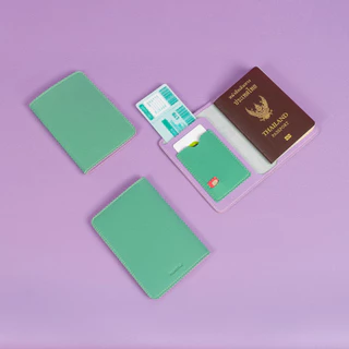 สลักชื่อฟรี HILMYNA Twelve Passport Cover ใส่ซิมได้ (DAY) ปกพาสปอร์ตหนังสลักชื่อได้ ซองพาสปอร์ต