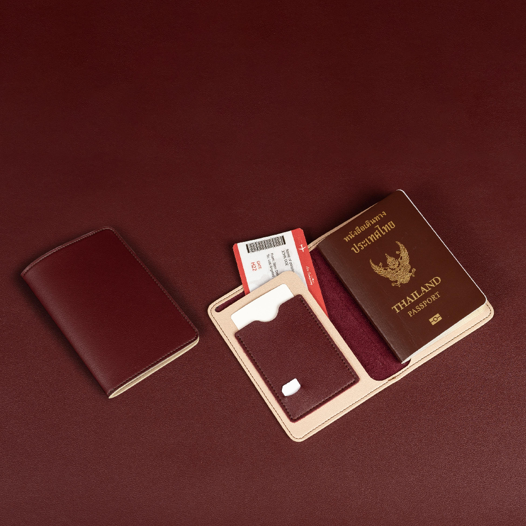 สลักชื่อฟรีแจ้งในแชท! HILMYNA Twelve Passport Cover ใส่ซิมได้ (NIGHT) ปกพาสปอร์ตหนัง ซองพาสปอร์ต กระเป๋าพาสปอร์ตหนัง