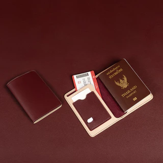 สลักชื่อฟรี HILMYNA Twelve Passport Coverใส่ซิมได้(NIGHT)ปกพาสปอร์ตหนัง กระเป๋าพาสปอร์ตหนัง
