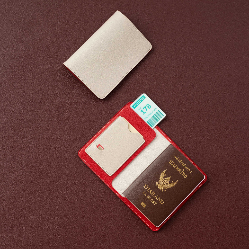 สลักชื่อฟรีแจ้งในแชท! HILMYNA Twelve Passport Cover ใส่ซิมได้ (NIGHT) ปกพาสปอร์ตหนัง ซองพาสปอร์ต กระเป๋าพาสปอร์ตหนัง