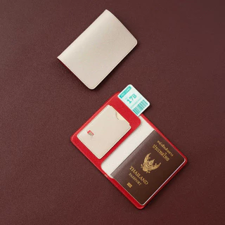 สลักชื่อฟรี HILMYNA Twelve Passport Coverใส่ซิมได้(NIGHT)ปกพาสปอร์ตหนัง กระเป๋าพาสปอร์ตหนัง