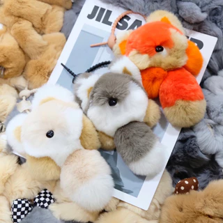 [สินค้าแนะนำ] รุ่นใหม่ KEEP พวงกุญแจตกแต่งกระเป๋า รุ่น Fluffy Bunny(ขนนุ่มนิ่มชนิดพิเศษ) [มีบริการหลังการขาย]