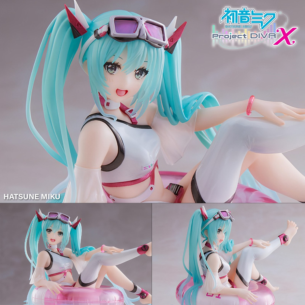ฟิกเกอร์ Vocaloid Project Diva 3rd โวคาลอยด์ โปรเจกต์ดีวา Hatsune Miku ฮัตสึเนะ มิกุ นั่งห่วงยาง Aqu
