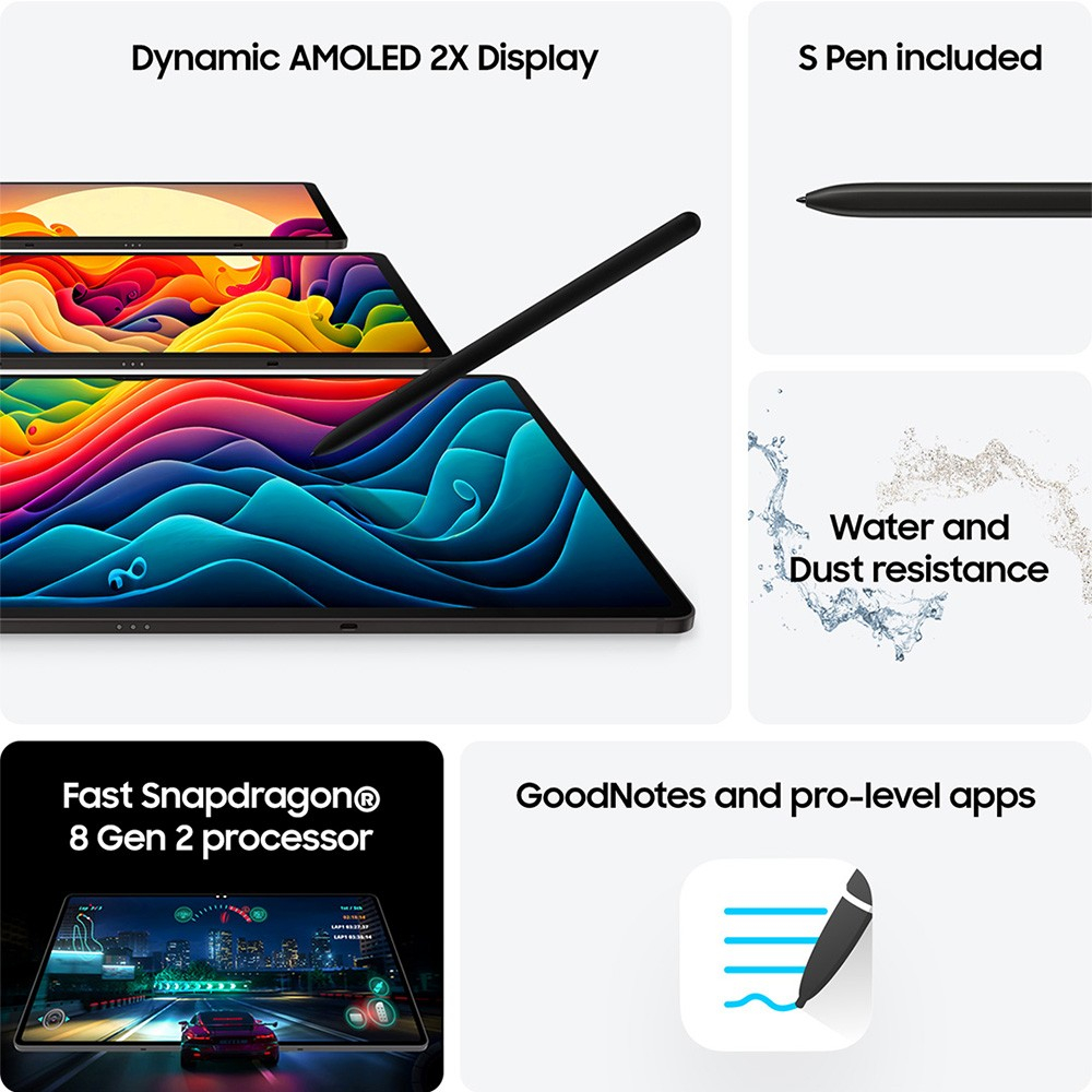 [NEW] Samsung Galaxy Tab S9 Series S9+ 12.4นิ้ว l S9 ultra 14.6 นิ้ว Dynamic AMOLED 2X Snapdragon 8 Gen 2 RebornMobile