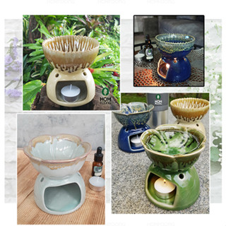 เตาอโรม่า ศิลาดล Celadon big งานสวย เนื้อดีใช้ทน หยดน้ำมันหอม จุดเทียน Aroma Burner for candle