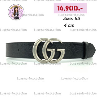 👜: New!! Gucci Belt 4 cm. 406831ไม่มีกล่องค่ะ‼️ก่อนกดสั่งรบกวนทักมาเช็คสต๊อคก่อนนะคะ‼️