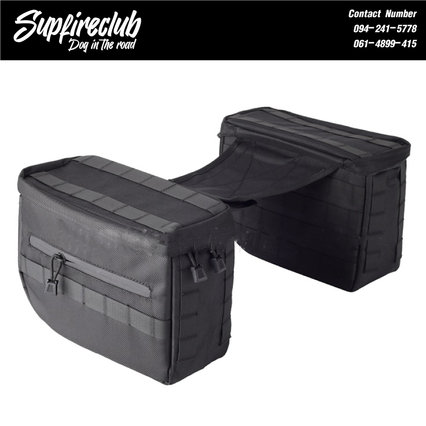 (มีซองกันน้ำ)กระเป๋าข้างทรง Thrashin Supply - Escape Saddlebags สำหรับ Harley Sportster Softail Dyna