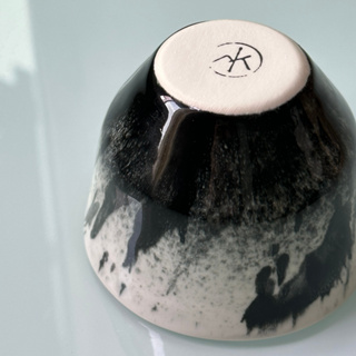 MK Studio Ceramic Cup Black Splash Cup C