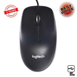 USB MOUSE LOGITECH B100 BLACK ประกัน 3Y เมาส์ เม้าส์ เม้า เม้าท์ เมาส