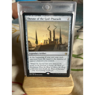 การ์ด MTG Throne of the God-Pharaoh Artifact Magic the Gathering EDH รุ่น AKH สภาพ Nm