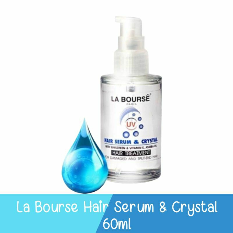 La Bourse Hair Serum & Crystal 60ml. ลาบูสส์ แฮร์ เซรั่ม&คริสตัล 60มล.(ตัดฝานะค่ะ)