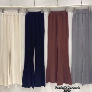 🇰🇷New🇰🇷  Korea knitting flared pants มาใหม่เลยค้า กับกางเกง ไหมพรมผ้าทอเนื้อดีเอวสมอค ยืดอย่างดี ทรงสวยมากค่า