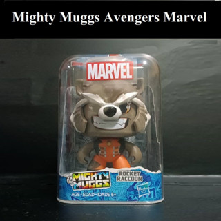 Mighty Muggs Rocket Raccoon Marvel Avengers Hasbro ไมตี้ มักส์ ร็อคเก็ต แร็คคูน ตุ๊กตาเปลี่ยนหน้าได้ ฮาสโบร ลิขสิทธิ์แท้