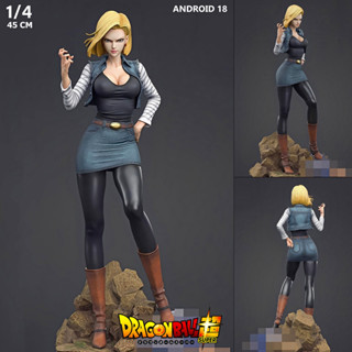 Figure Green Leaf Studio DBZ Dragon Ball ดราก้อนบอล Android 18 แอนดรอยด์ มนุษย์ดัดแปลง หมายเลข 18 Resin Statue 1/4 Gift