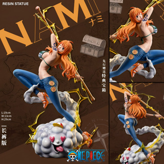 ฟิกเกอร์ IU Studio One Piece วันพีช เต็มพิกัดสลัดจอมลุย Nami นามิ กลุ่มโจรสลัดหมวกฟาง งานปั้น Resin Statue Popmax Model