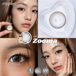 คอนแทคเลนส์ยี่ห้อ Mayalens รุ่น Zooma Gray (สีเทา)