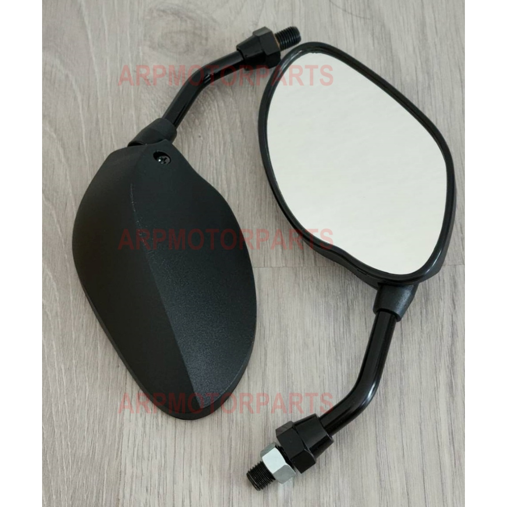 กระจกมองหลัง ขาย่อ สั้น ทรง PCX พีซีเอ็กซ์ # NO.11 RXS, MIO, VICTOR # ใส่ยามาฮ่า # 1030-911-12ZBL