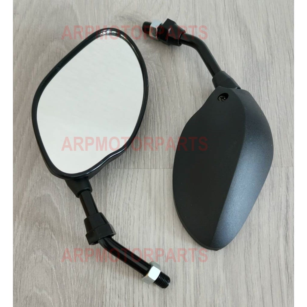 กระจกมองหลัง ขาย่อ สั้น ทรง PCX พีซีเอ็กซ์ # NO.11 TRS, NOVA-S # ใส่กับฮอนด้า # 1030-911-10ZBL