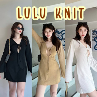 ชุดเดรสสั้น Minidress🌈ป้าย Sheeny รุ่น LULU เว้าอก แขนยาว