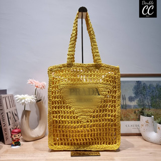 🔆 Model PR RAFFIA TOTE BAG ภาพไม่เบลอโลโก้ทักแชทนะคะ