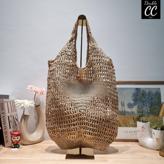 🔆 Model PR RAFFIA TOTE BAG ภาพไม่เบลอโลโก้ทักแชทนะคะ